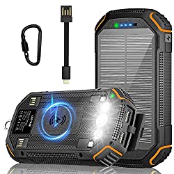 Solar-Powerbank mit Licht und viel Leistung