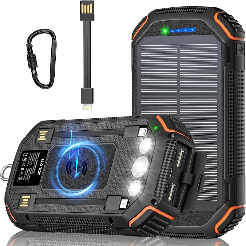 Powerbank die mit Solar geladen wird