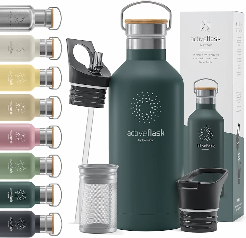 Thermosflasche aus Edelstahl