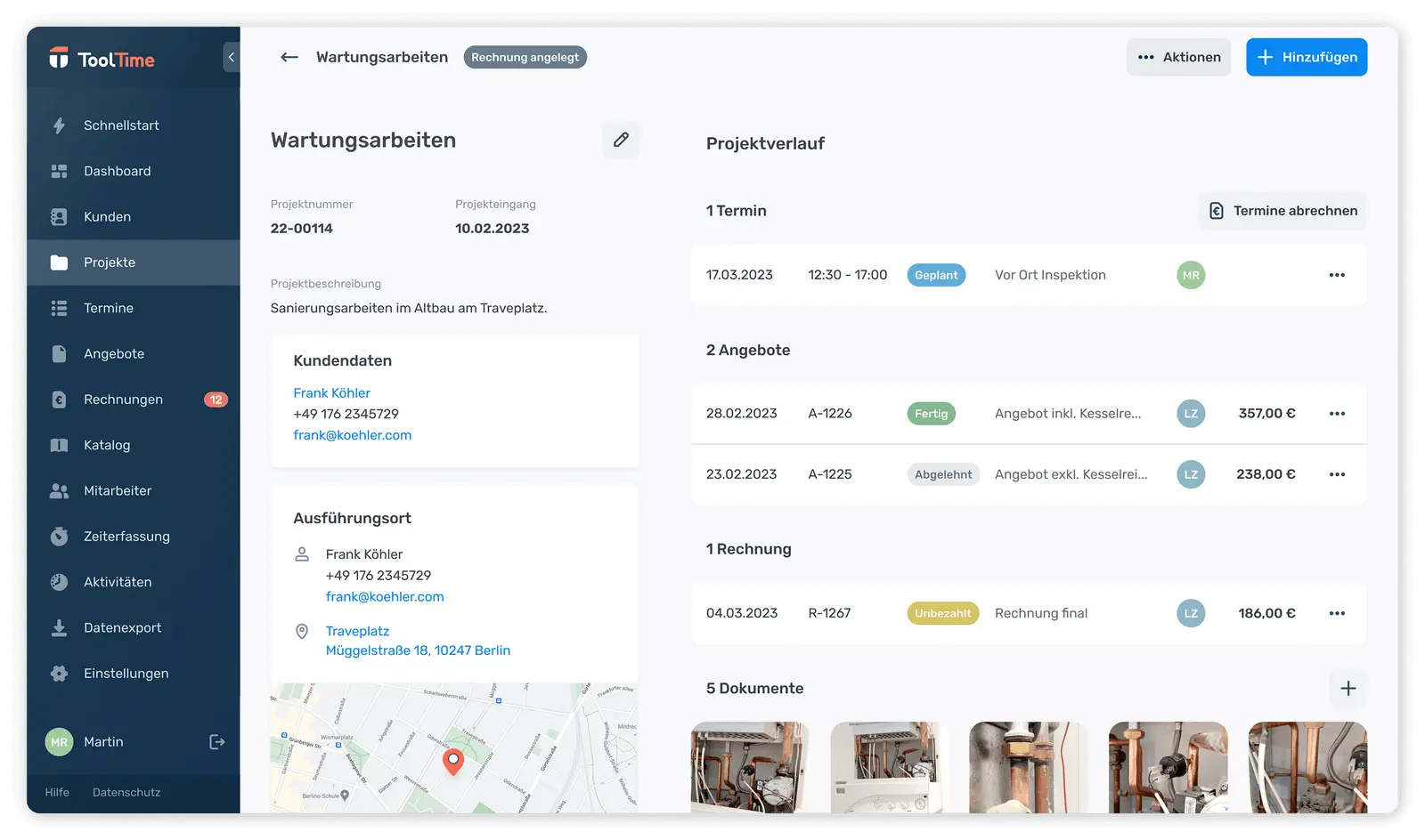 Handwerkersoftware ToolTime im Test