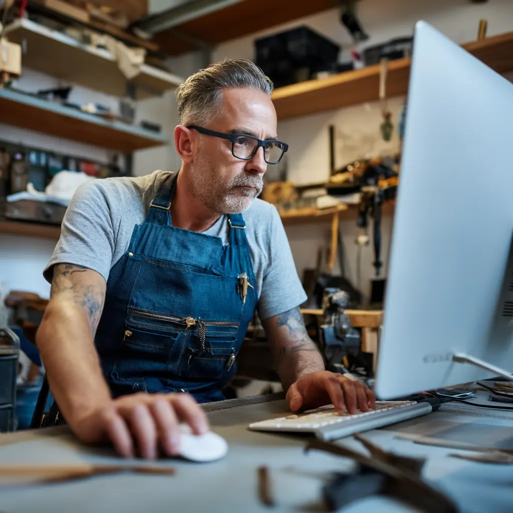 Übersichtliche Arbeitszeiterfassung für Handwerker