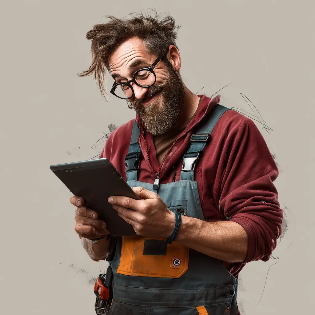Bauplaner bei der Arbeit auf einer Baustelle