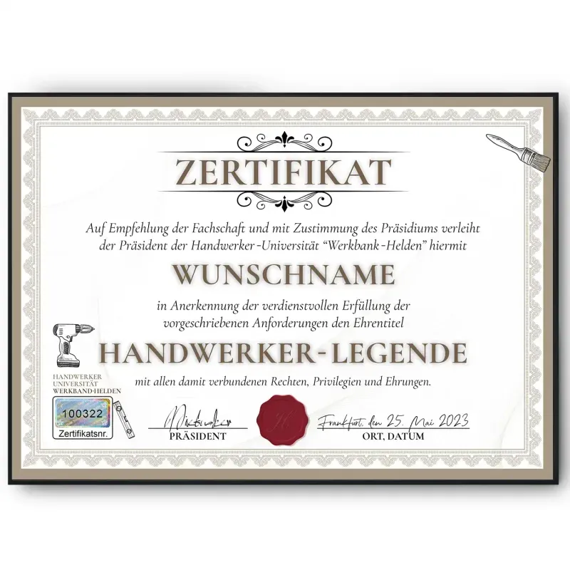 Zertifikat für deine Mitarbeiter